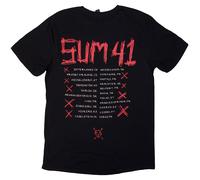 Sum 41 Tour 24 Band Logo T-Shirt in Black | Size: Medium Sum 41 Black M