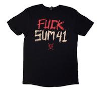 Sum 41 Tour 24 Band Logo T-Shirt in Black | Size: Small Sum 41 Black S