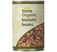 Suma Borlotti Beans Organic 400 g (Pack of 12)