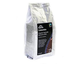 Suma Colombia Ground Coffee - Strength 4, Darker Roasted 227g-6 Pack