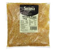 Suma Mixed Peel - Vegan Citrus Peel with SO2, 1 kg (Pack of 1) for Baking & Christmas Pudding