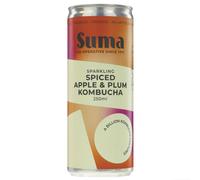 Suma Organic Sparkling Kombucha - Apple, Plum & Cinnamon - 250ml