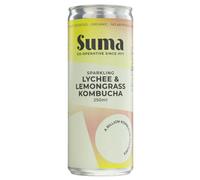 Suma Organic Sparkling Kombucha - Lychee & Lemongrass - 250ml