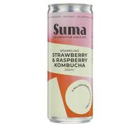 Suma Organic Sparkling Kombucha - Strawberry & Raspberry - 250ml