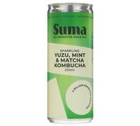 Suma Organic Sparkling Kombucha - Yuzu Mint & Matcha - 250ml