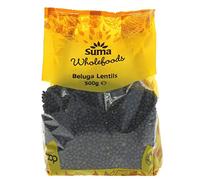 SUMA PREPACKS | Beluga Lentils | 1 x 500g (UK)