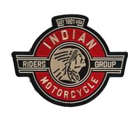 SUMA SHOP - Indian Motorcycle Embroidered Patch Red 28cm x 22cm