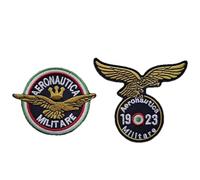 SUMA SHOP - Set of 2 Italian Air Force Patches, Iron-On Patch, Embroidery, Replica