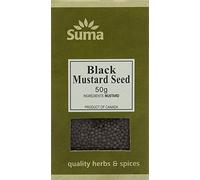 SUMA WHOLEFOODS Black Mustard Seed 50g (PACK OF 12)