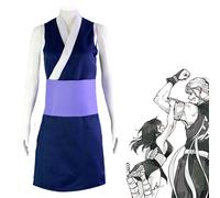 (Suma, XX-Large) Suma/Hinatsuru/Makio Cosplay Set - Demon Slayer Trio Uniforms with Shinobi Accessories