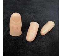 SUMAG 10 Pcs/lot Realistic Polymer Resin Thumb Tip Magic Trick Fake Thumb Silk Magic Accessory Close up Illusion Gimmick Mentalism Prop (Small)