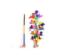 SUMAG 1PC Vanishing Cane Disappearing Rainbow Metal Cane to Flowers (21 flowers) Magic Tricks Professional Magician Stage Gimmick Funny
