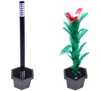 SUMAG Appearing Flower in Pot from Wand/Stick to Flower Magic Tricks Close up Stage Street Comedy Mentalism Magic