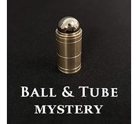 SUMAG Ball & Tube Mystery (Brass) Magic Tricks Steel Ball Sink Down into Tube Magic Close Up Illusions Props Gimmick Mentalism Easy