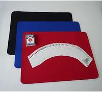 SUMAG Magic Trick Professional large Card Mat(52.5 * 37.8 * 0.5cm) Magicians Close Up Mat Pad(Red/Blue/Black Color Available) Gimmick (Red)