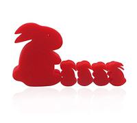 SUMAG Magic tricks for kids, 5sets Sponge Rabbit Multiplying/Missing Rabbit Magic Tricks Appearing/Vanishing Magician Stage Illusion Gimmick Props(red)