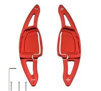 sumaikeji Aluminum Car Steering Wheel Change Paddle Extension Accessories for Audi RS5/RS6/RS7 Sportback 2021-2025, E-Tron RS GT/RS3 Sedan 2022-2025(Red)