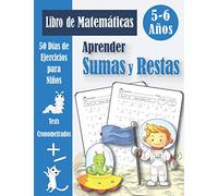 Sumas y Restas 5-6 años: Libro de 50 Problemas Práctica de Matemáticas (con respuestas) - Sumar y Restar para Niños - Cuaderno de Ejercicios - Dígitos 0-20