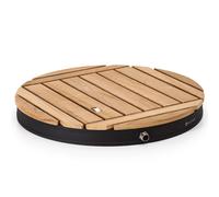 Sumatra Teak Round Garden Shower Aluminium Teak Carrying Handle