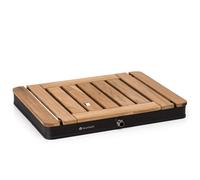 Sumatra Teak Square Garden Shower Aluminium Teak Carrying Handle