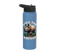 Sumatran Rhinoceros Save Sumatran Rhino Stainless Steel Insulated Water Bottle