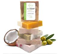 Sumbody Handmade Soap, Made in the USA, Heavenly Moisture for Dry and Sensitive Skin, Moisturising Soap for Face, Hands and Body, Gift Set for the