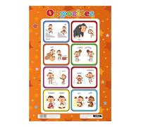 Sumbox Opposites Educational Poster A3 Size Early Years Learning Wall Chart Vocabulary Display for Nursery Classroom or Home