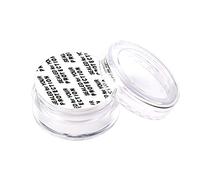 SumDirect 100Pcs 5Gram Clear Empty Cosmetic Containers Jars Sample Pots Bottles, Travel Pots for Cream, Lotion, Lip Balm with Mini Spatula and 10Pcs White Sheer Organza Bags