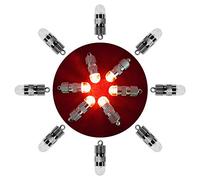 SumDirect Pack of 12/30/50/100 Colorful LED Mini Non-Blinking Lights For Paper Lanterns Balloons Floral Wedding Halloween Christmas Party Decoration Centerpieces (30 PCS, Red)
