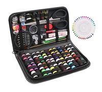 SumDirect Premium Sewing Supplies Kit, 172 Pcs Professional Sewing Kit with Case, Travel Sewing Set with Scissors, Threads, Needles Etc for Beginner, Travel, Adults, DIY and Emergency Use (Medium)