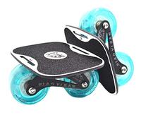 Sumeber Drift Skates Split Skateboard Portable Roller Skate Deck Drift High Rebound Skate Outdoor Sliding Teenage Adult Birthday Gift (Luminous)