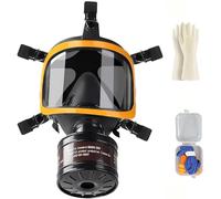 Sumeber Respirator Mask with Half Face Mask Gas Mask Filter, Glasses for Dust, Formaldehyde, Painting, Welding & Polishing 6200 Reusable Half Face Mask,Dust Mask, Respirator (MS63)
