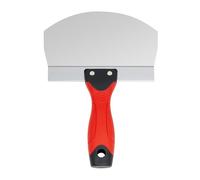 SUMED 6.5" Bucket Scoop for Drywall & Plaster - Professional Stainless Steel Scraping Tool with Contoured Blade & Soft-Grip Handle, Multipurpose Scoop for Paint, Mortar, Spackling, and Plaster Tools