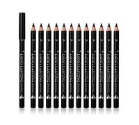 SUMEITANG 12 Pcs Eyebrow Pencil Black Eye Brow Pencil Waterproof Eyebrow Pencil Easy to Color Durable Women Professional Eye Makeup Pencil