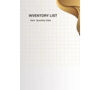 Sumer Carta Co. Inventory Log Notebook - 100 Pages, Stock Tracking Journal