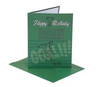 Sumerk 1 Pc Football Score Birthday Card with Envelope & Stickers Football Funny Birthday Card Gifts Football Birthday Party Decorations for him Grandad Dad Brother Husband Son Sports （20 x 15cm）