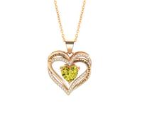 Sumeror Heart Birthstone Necklace or Compass Birthstone Necklace for Women Adjustable Chain,Always & Forever Personalized Gift for Wife Girlfriend Mom on Mother's Day & Anniversary, Large, Sterling