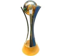 SUMESIRO European Super Cup Football Replica Trophy Art Trophy World Cup Soccer Fan Souvenir/Silver (World Cup 44cm)