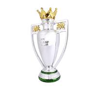 SUMESIRO Football Trophy Decorative Gift Championship, Soccer Tournament Trophy, Resin Silver-Plated Football Trophy Commemorative Collectible Award