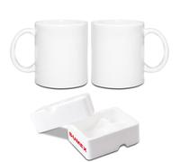Sumex 11oz Set of 2 Sublimation Blanks White Mugs,Sublimation Ceramic Mugs for Cofffee,Tea,Milk, Latte, Hot Cocoa