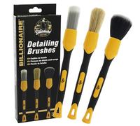 SUMEX Billionaire Detailing Brush Set Ideal for Car Cleaning Detailing Kit 3 Brushes Interior and Exterior Detail Cleaning