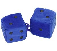 SUMEX DADOS40 Furry Dice with Dots - Blue/Black