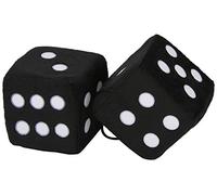 SUMEX JUMBO20 Big Furry Dice 9 x 9 cm - Black