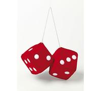 SUMEX JUMBO40 Big Furry Dice 9 x 9 cm - Red