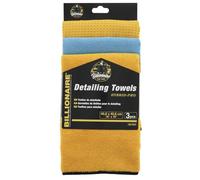 SUMEX Pack of 3 Detailing Billionaire Cloths Kit 1 Microfibre Cloth 360 gsm 1 Drying Cloth and 1 Special Glass Cloth Ideal for Car Care and Cleaning 40 x 40 cm