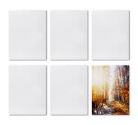 Sumex Sublimation Blanks Ceramic Tiles for Crafts,6 Pcs Glossy White Ceramic Tile for Heat Press(20×20cm)