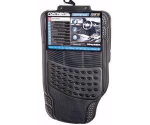 Sumex Universal 4pce Heavy Duty Durable Easy Clean Black Rubber Car Floor Mats