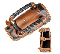 SUMGOGO Arm Bracer Band Punk Bracelet Medieval Renaissance Cuff Arm Sleeve Armor Gauntlet Witch Magic Cosplay LARP Sets, Standard, Plastic Leather