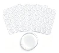 Sumhao 1 Inch Clear Epoxy Stickers, 100Pcs 3D Transparent Resin Epoxy Stickers for Smart Watch, Round Self-Adhesive DIY Craft Labels for Tokens, Badges, Bottle Cap, Pendant, Custom Logo Stickers