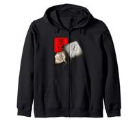 SUMI-E INK ART VENTRAL VIEW STINGRAY AESTHETIC INK ANATOMY Zip Hoodie